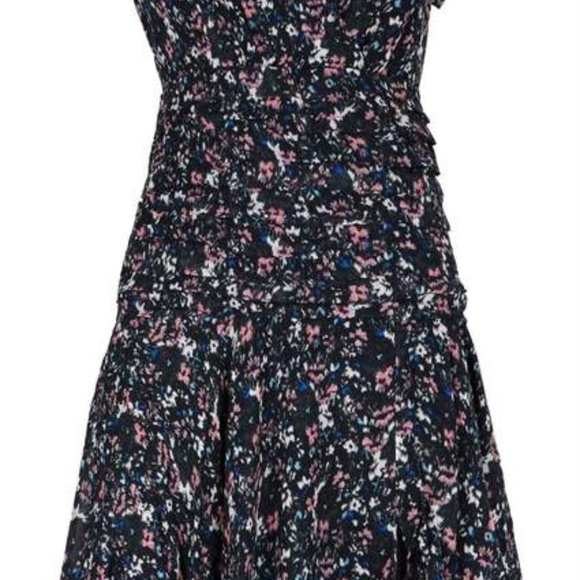 ALLSAINTS- CARIS FLORAL DRAPED DRESS (NWT) - Picture 11 of 16